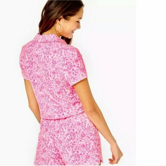 NWT Lilly Pulitzer Jorgie Romper Size XL, Retail $158.00, Pink Shandy - Picture 8 of 10